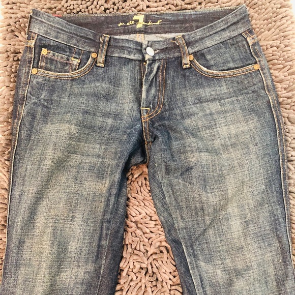 7 for All Mankind Flare Leg Jeans - Picture 3 of 6